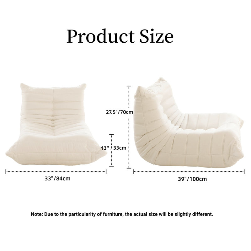 Trule Olivine Velvet Bean Bag Chair & Lounger Wayfair Canada